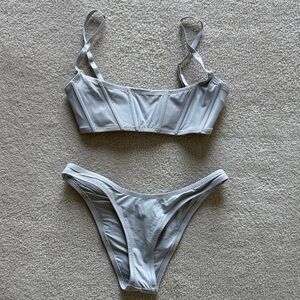 SKIMS Gray Bikini Set
